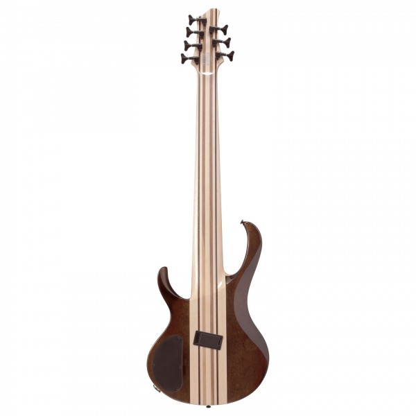 Ibanez BTB7MS-NML, Natural Mocha Low Gloss - Rear, Upright