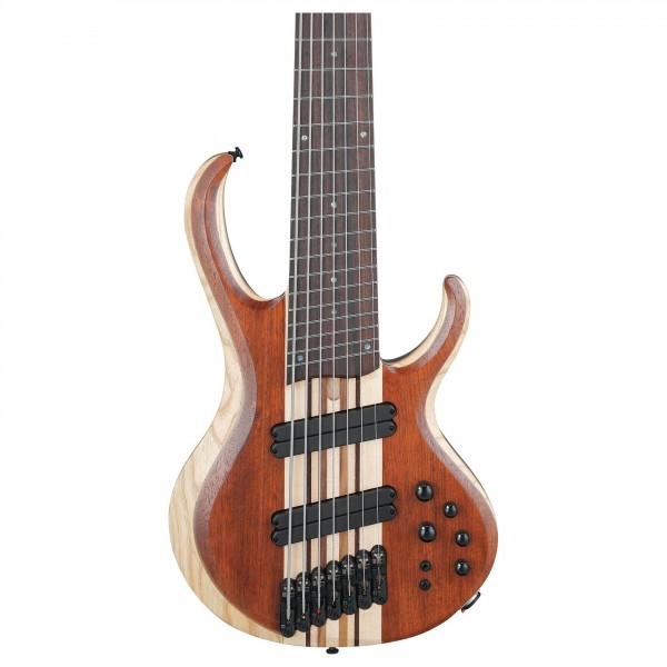 Ibanez BTB7MS-NML, Natural Mocha Low Gloss - Body, Closeup