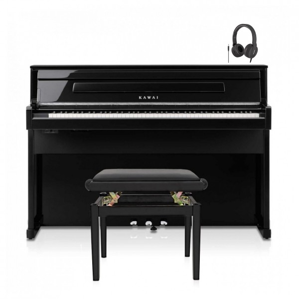 Kawai CA901 Digital Piano Package, Polished Ebony