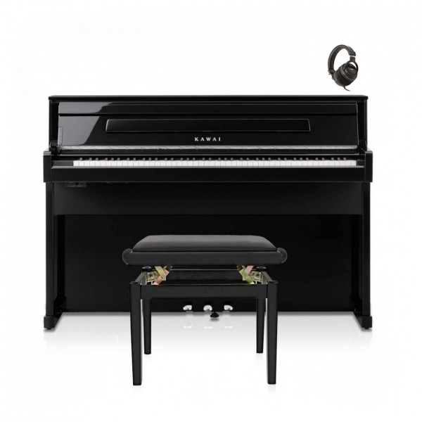 Kawai CA901 Digital Piano Package, Polished Ebony