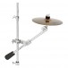 Deluxe Weighted Cymbal Grabber Arm by Gear4music - W/ cymbal example