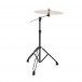 Boom Arm Cymbal Stand by Gear4music, Black - Cymbal example