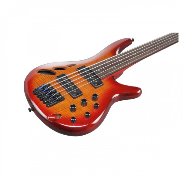 Ibanez SRD905F-BTL, Brown Topaz Burst Low Gloss - Body Angled, Top