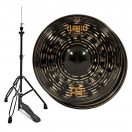 Meinl Classics Custom Dark 15'' Hi-Hats & Hi-Hat Stand, Black