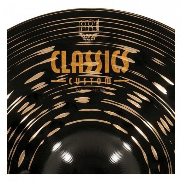 Meinl Classics Custom Dark 15" Hi-Hats - Logo 2