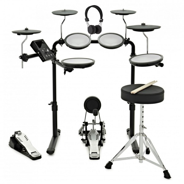 VISIONDRUM-PRO Electronic Drum Kit with Stool, Headphones & Bluetooth