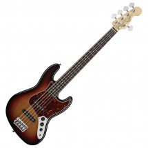 Fender American Standard 5-String Jazz Bass, RW,3-Color Sunburst