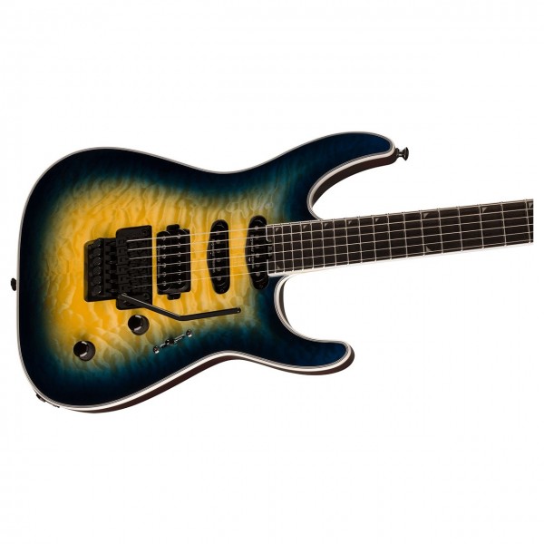 Jackson Pro Plus Series Soloist SLA3Q, Amber Blue Burst at Gear4music