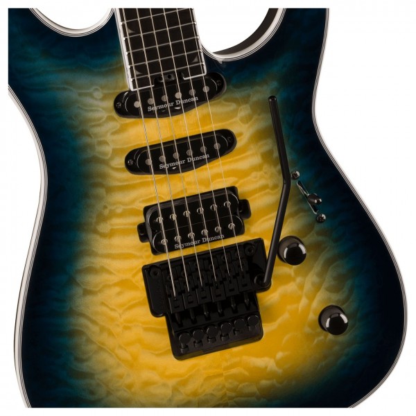Jackson Pro Plus Series Soloist SLA3Q, Amber Blue Burst at Gear4music