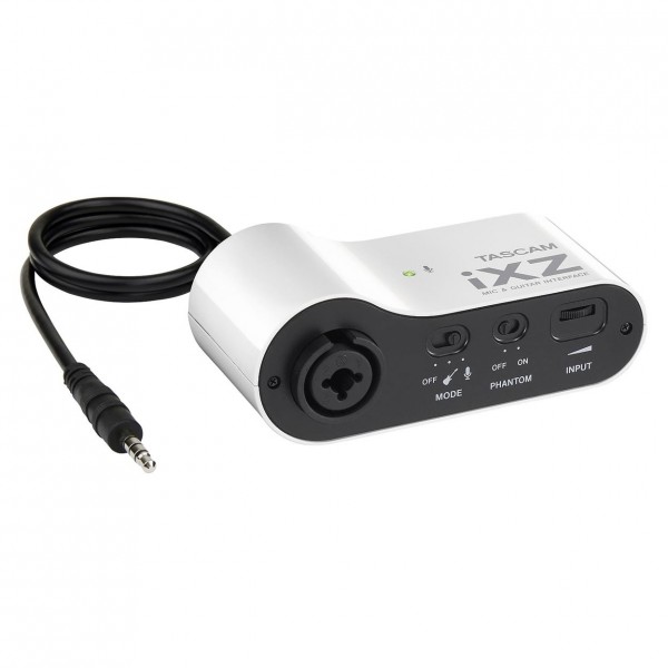 Tascam iXZ Audio Interface for iOS/Android - Angled 2
