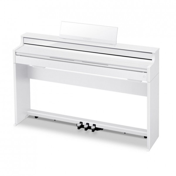 Casio AP-S450 Digital Piano, White - Side view,closed lid