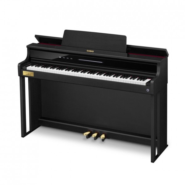 Casio AP 750 Digital Piano, Black - side view
