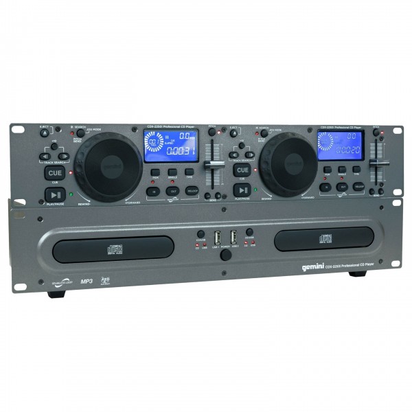 CDX-2250i Rackmount Dual CD Player - Angled