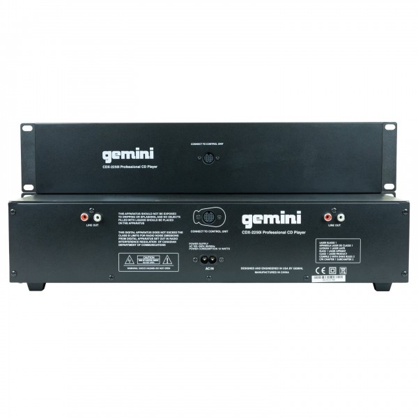 Gemini CDX-2250i Rackmount Dual CD Player With USB at Gear4music