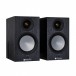 Monitor Audio Silver 50 7G Bookshelf Speakers (Pair), Black Oak Front View