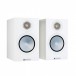 Monitor Audio Silver 50 7G Bookshelf Speakers (Pair), Satin White Front View