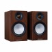 Monitor Audio Silver 50 7G Bookshelf Speakers (Pair), Walnut Front View