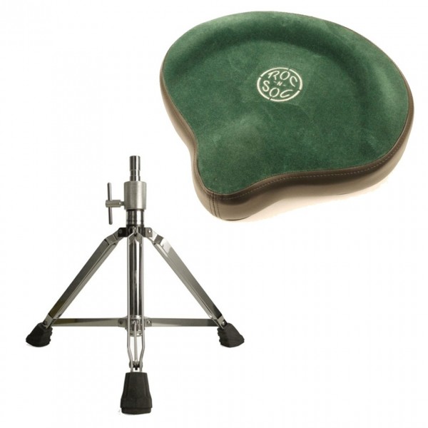 Roc N Soc Cycle Seat & Three Leg High Base, Green