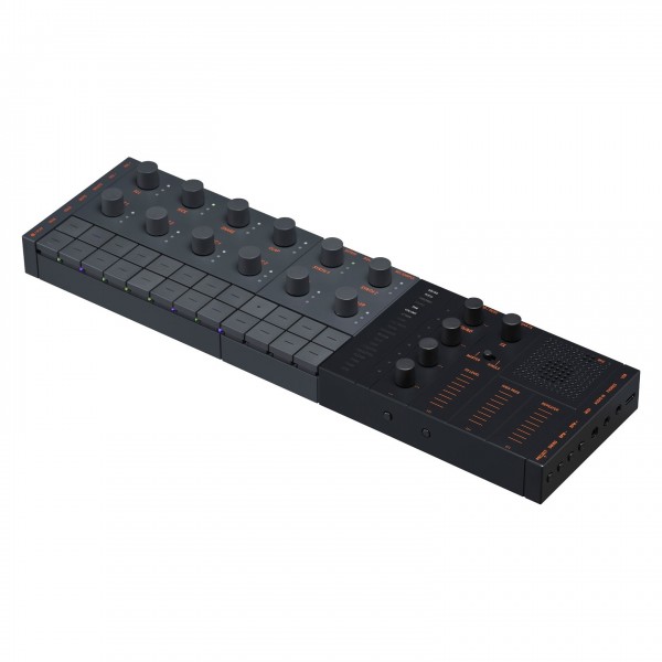 Yamaha SEQTRAK Synthesizer and Sequencer, Black - Angled
