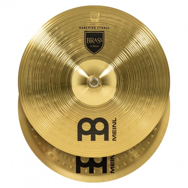 Meinl Marching 14" Brass Student Cymbal Pair, includes BR3 Straps