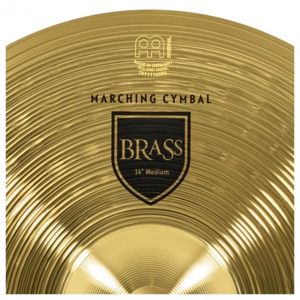 Meinl Marching 14" Brass Student Cymbal Pair, includes BR3 Straps - Logo