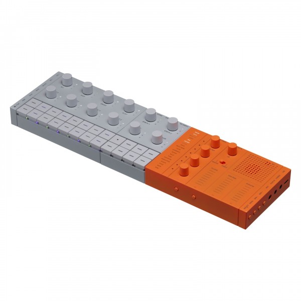 Yamaha SEQTRAK Synthesizer and Sequencer, Orange - Angled