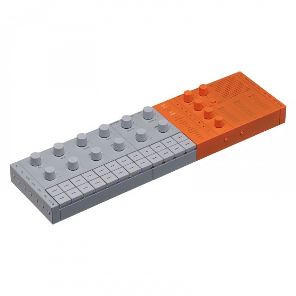 Yamaha SEQTRAK Sequencer, Orange - Angled 2