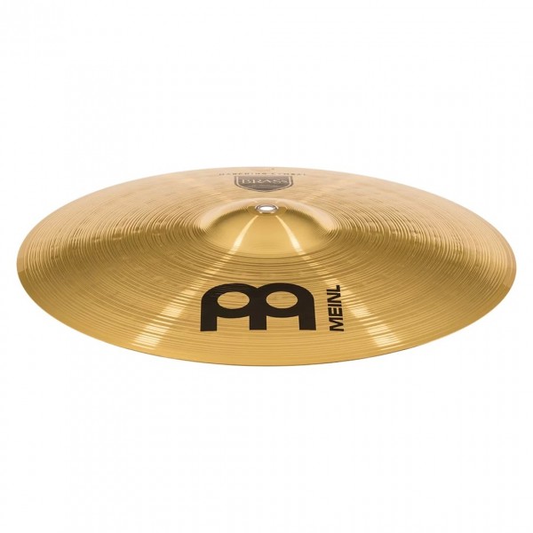 Meinl Marching 18" Brass Student Cymbal Pair, includes BR3 Straps - Angle