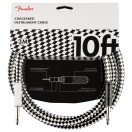 Fender Professional 3M/10ft Instrument Cable, Checkerboard