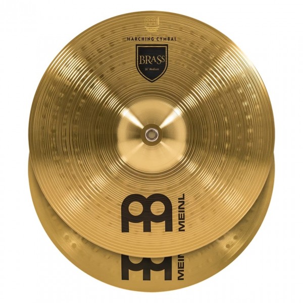 Meinl Marching 16" Brass Student Cymbal Pair, includes BR3 Straps