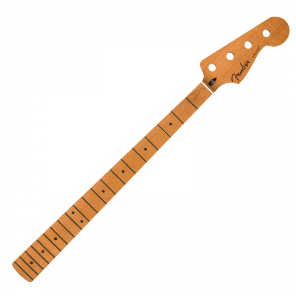 Fender Satin Roasted Maple Jazz Bass Neck 12", Flat Oval Shape