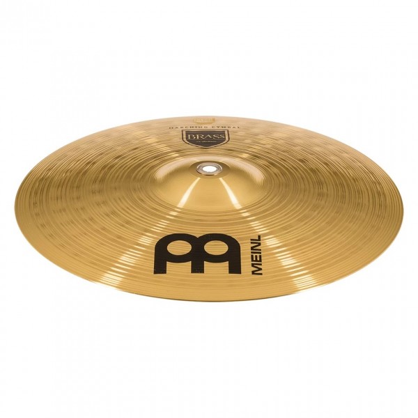 Meinl Marching 13" Brass Student Cymbal Pair, includes BR3 Straps - Angle