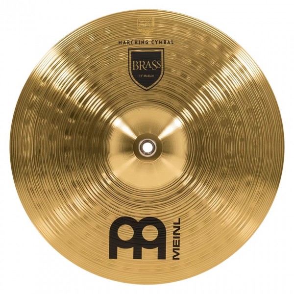 Meinl Marching 13" Brass Student Cymbal Pair, includes BR3 Straps - Top
