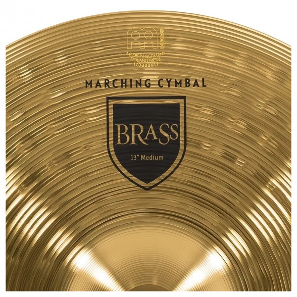 Meinl Marching 13" Brass Student Cymbal Pair, includes BR3 Straps - Logo