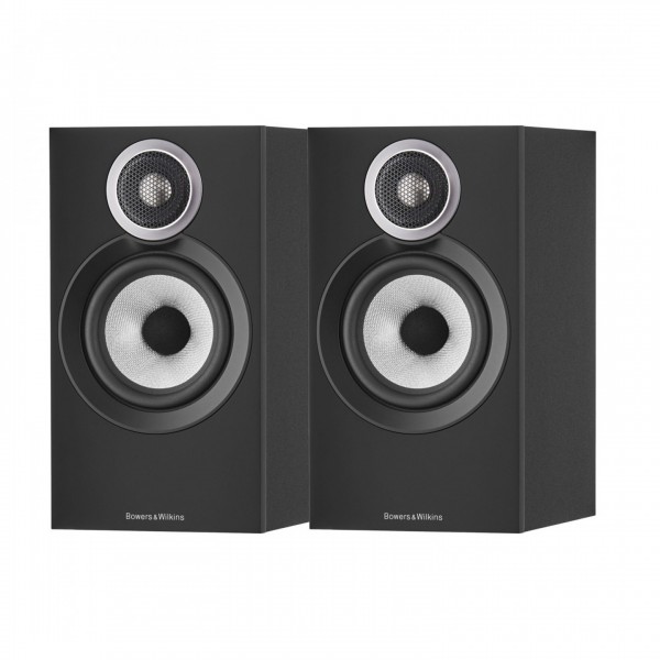 Bowers & Wilkins 607 S3 Bookshelf Speakers (Pair), Black Front View