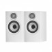 Bowers & Wilkins 607 S3 Bookshelf Speakers (Pair), White Front View