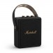 Marshall Stockwell Portable Speaker, Black and Brass - Angled