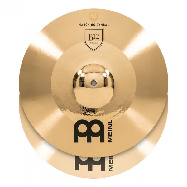 Meinl Marching 16" B12 Cymbal Pair, includes BR5 Straps