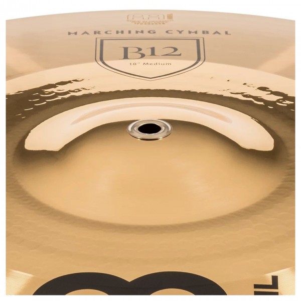 Meinl Marching 18" B12 Cymbal Pair, includes BR5 Straps - Bell