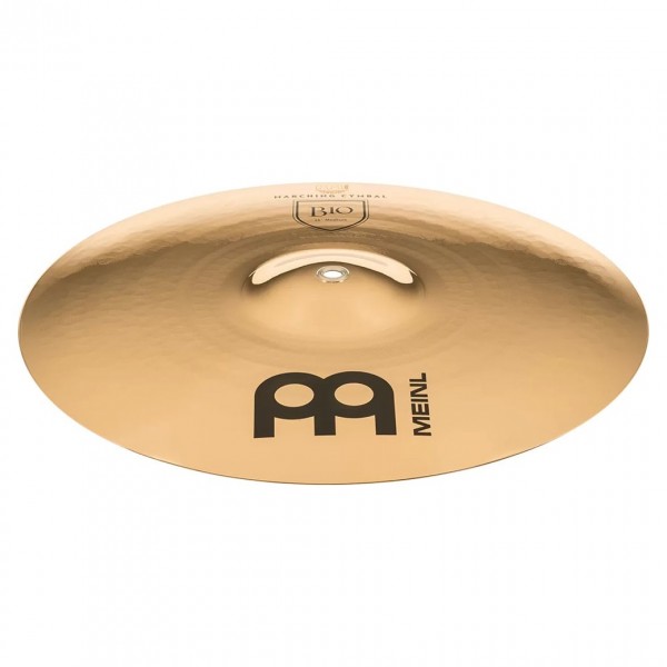 Meinl Marching 16" B10 Cymbal Pair, includes BR5 Straps - Angle