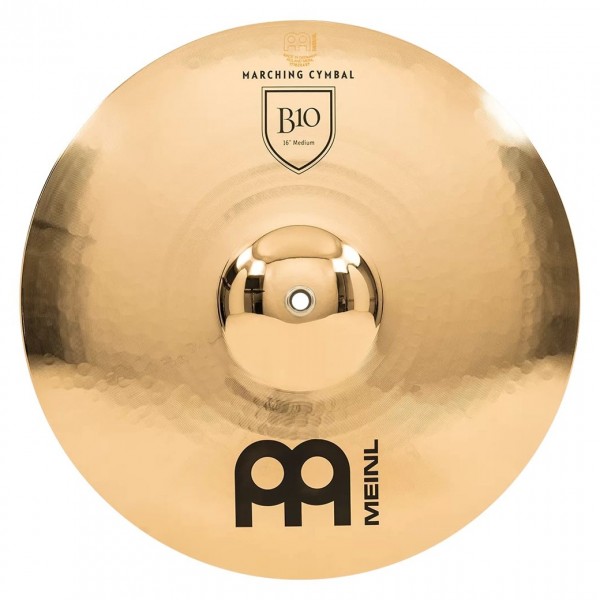 Meinl Marching 16" B10 Cymbal Pair, includes BR5 Straps - Top
