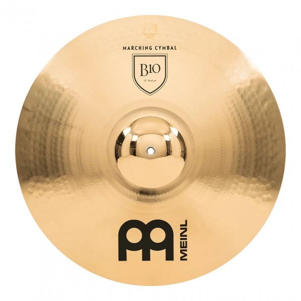 Meinl Marching 20" B10 Cymbal Pair, includes BR5 Straps - Top
