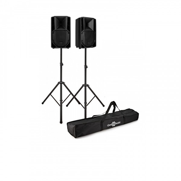 RCF ART 708-A MK5 8" Active PA Speaker Pair With Stands - Bundle