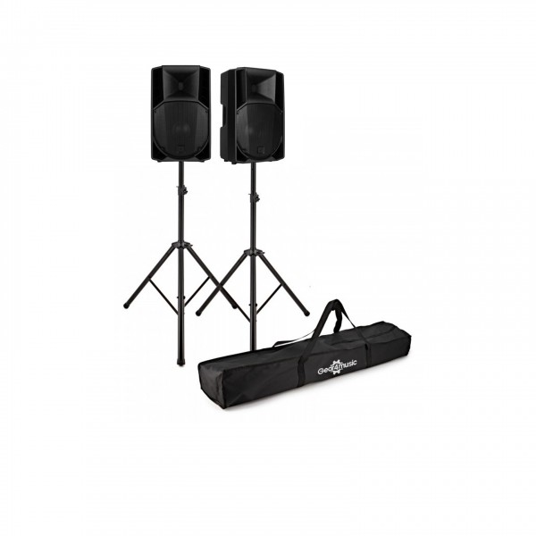 RCF ART 715-A MK5 15" Active PA Speaker Pair With Stands - Bundle