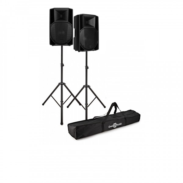 RCF ART 745-A MK5 15" Active PA Speaker Pair With Stands - Bundle