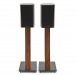 AVCOM 650mm Speaker Stands, Walnut (Pair)