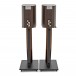 AVCOM 650mm Speaker Stands, Walnut (Pair)