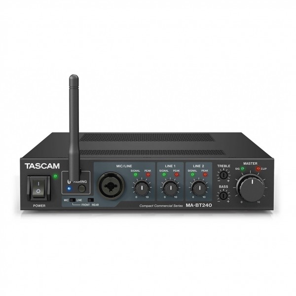 Tascam MA-BT240 240-Watt Mixing Amplifier - Front