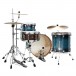 Tama Superstar Classic 22'' 3pc Shell Pack, Blue Lacquer Burst - Back