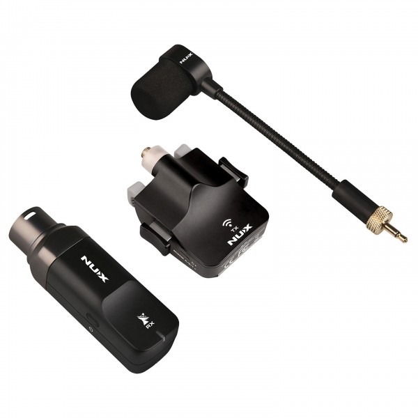 NUX B-6 Wireless Saxophone Microphone System 2.4GHz - Components